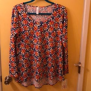 Long-sleeve Lynnae LuLaRoe shirt